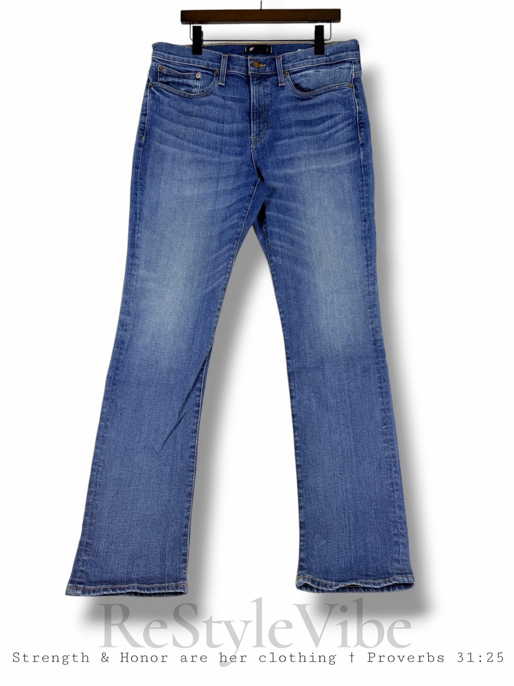 MADEWELL Men’s Size 34x34 Denim Jeans Straight Style Fit Stretch